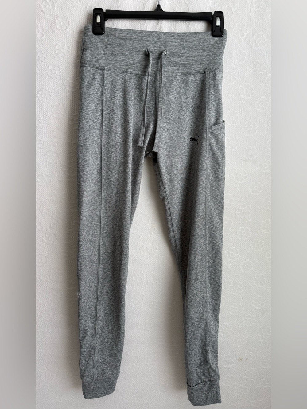 Puma Gray Drawstring Athletic Joggers